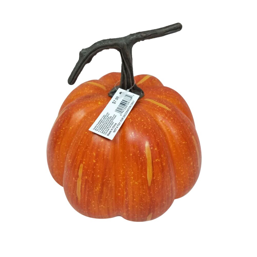 slide 1 of 1, Holiday Home Foam Pumpkin - Orange, 5 in