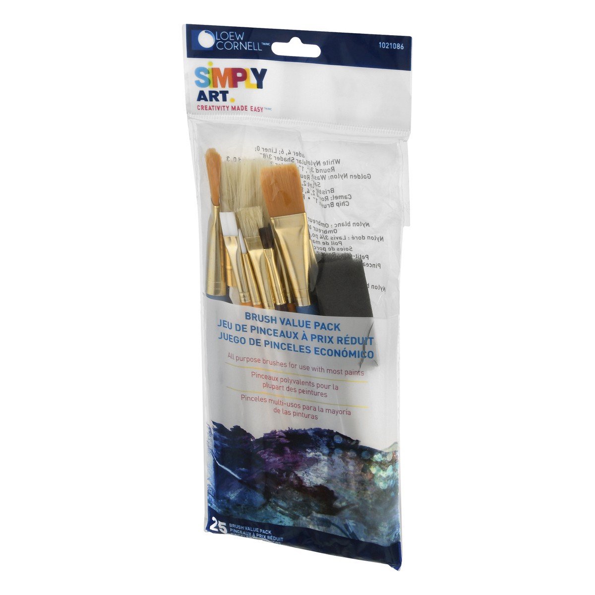 slide 6 of 8, Simply Art Value Pack Brush 25 ea, 25 ct