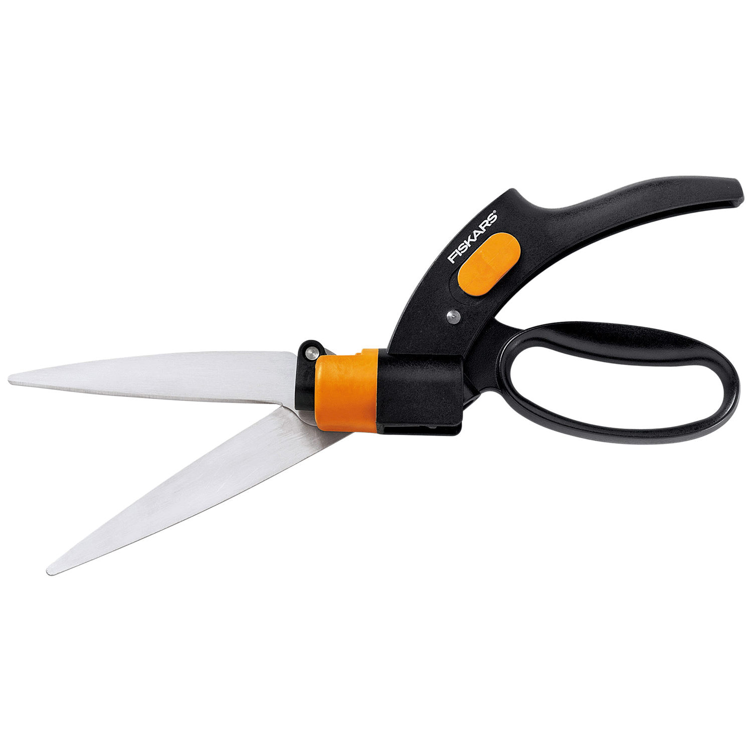slide 1 of 1, Fiskars Shear Ease Grass Shears - Black, 1 ct