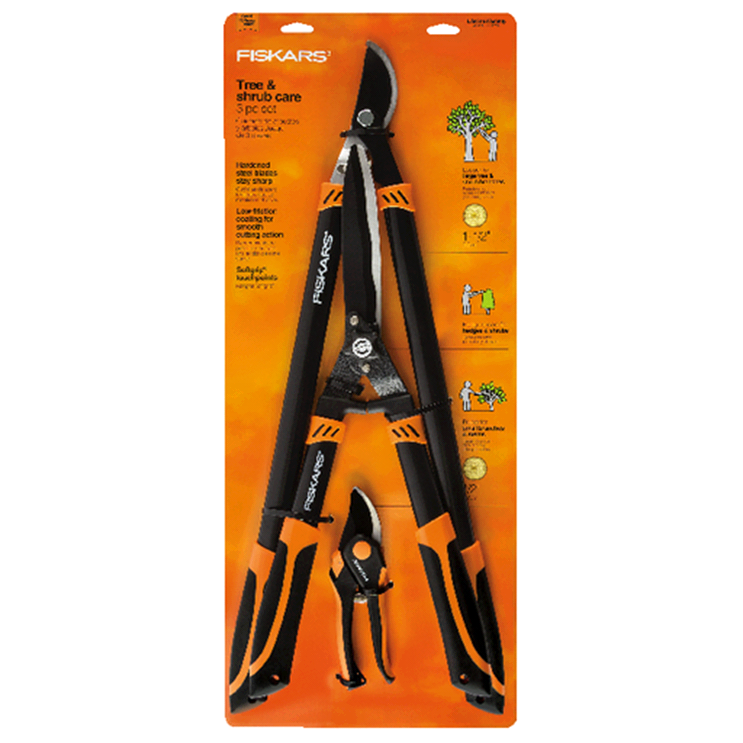 slide 1 of 1, Fiskars Tree & Shrub Care Set, 3 ct