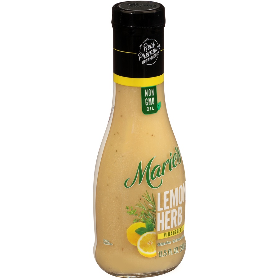 slide 5 of 8, Marie's Lemon Herb Vinaigrette Dressing, 11.5 fl oz