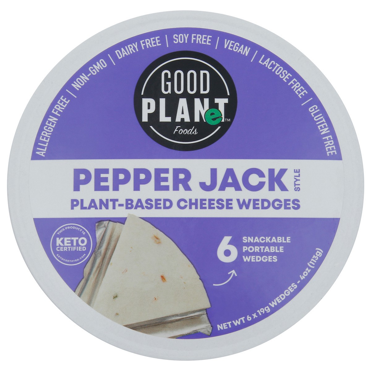 slide 1 of 1, GOOD PLANeT Plant-Based Pepper Jack Cheese, 4 oz