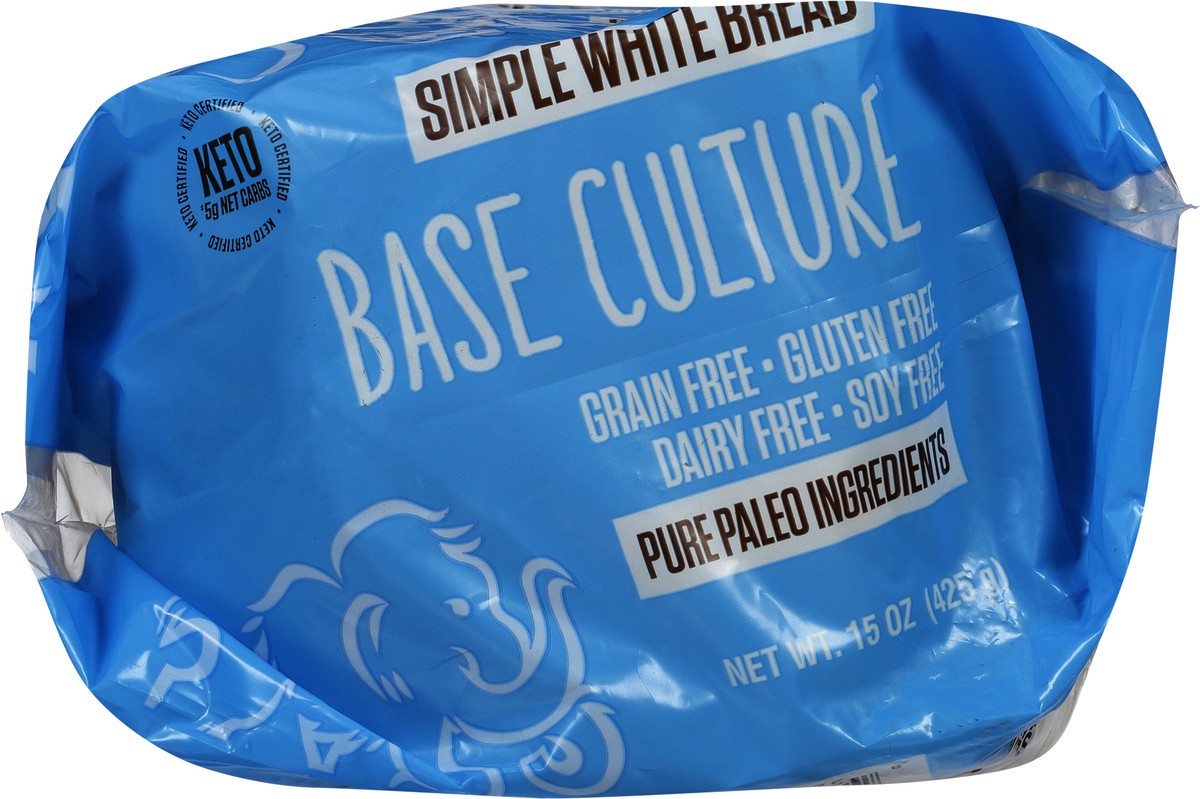 slide 11 of 12, Base Culture Simple White Bread 15 oz, 