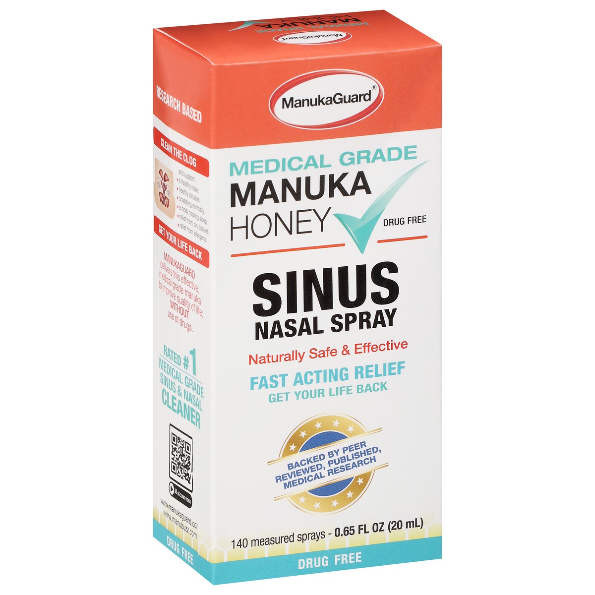 slide 11 of 12, ManukaGuard Sinus Nasal Spray 0.65 fl oz, 0.65 fl oz