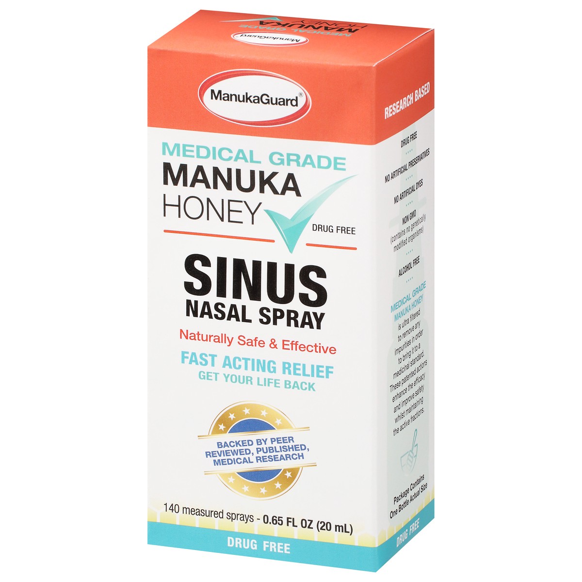 slide 10 of 12, ManukaGuard Sinus Nasal Spray 0.65 fl oz, 0.65 fl oz