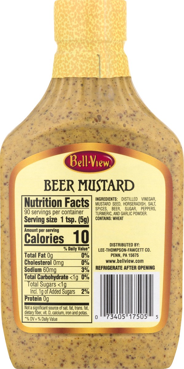 slide 10 of 13, Bell-View Beer Mustard 16 oz, 16 oz