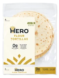 Hero Flour Tortillas 6 Each