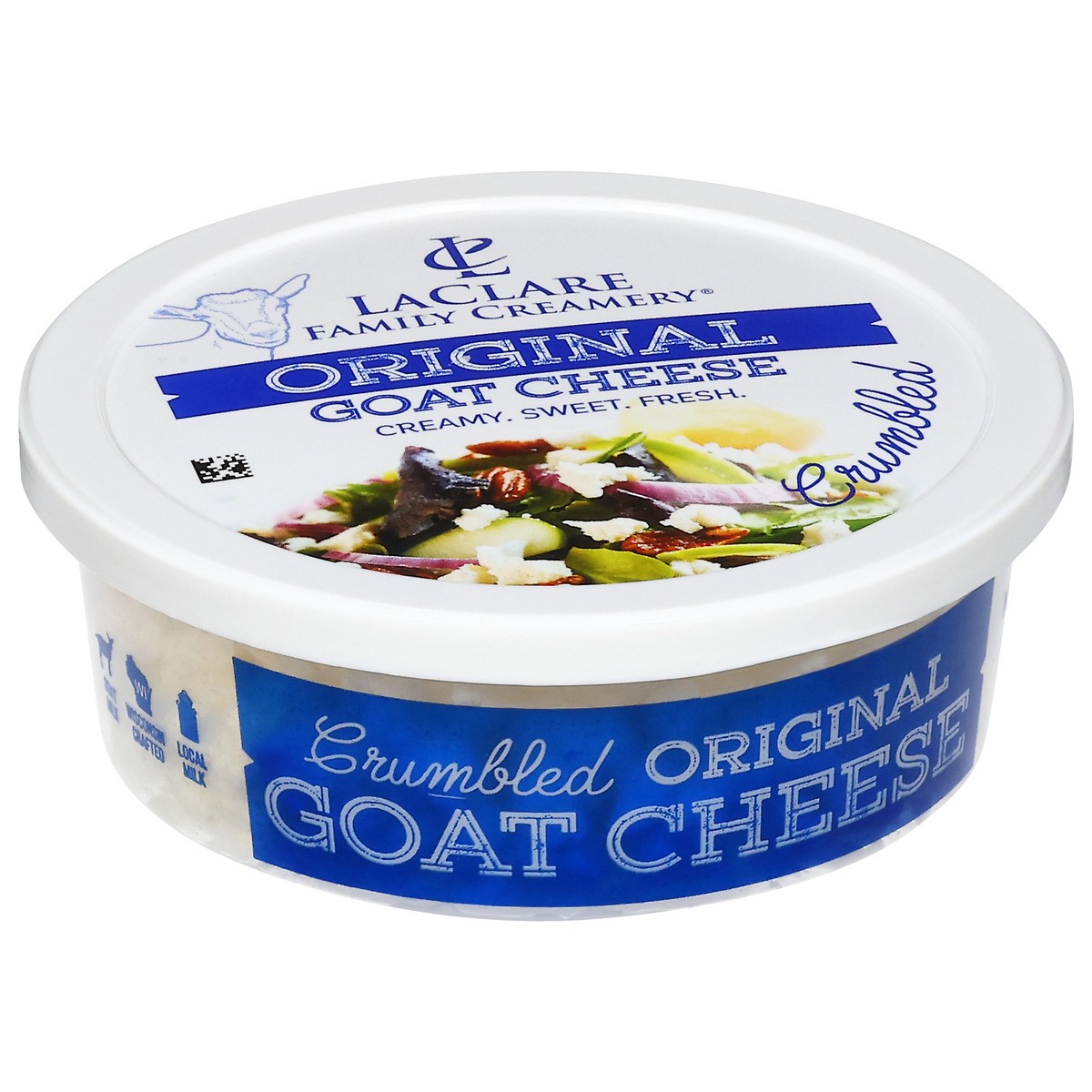 slide 3 of 13, LaClare Family Creamery Crumbled Original Goat Cheese - 4 oz, 4 oz