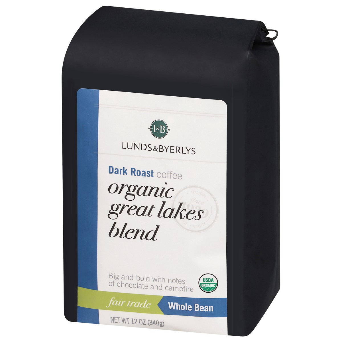 slide 7 of 9, Lunds & Byerlys Organic Dark Roast Whole Bean Great Lakes Blend Coffee - 12 oz, 12 oz