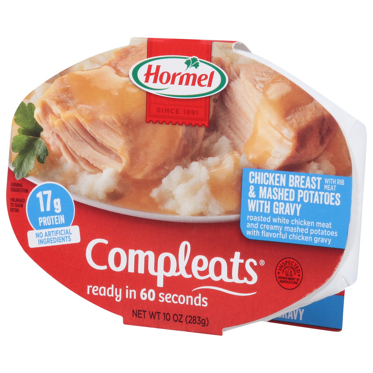 slide 9 of 9, Hormel Compleats Chicken Breast & Mashed Potatoes with Gravy 10 oz, 10 oz