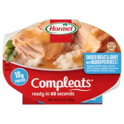 HORMEL COMPLEATS Chicken Breast with Rib Meat & Mashed Potatoes with Gravy Microwave Meal