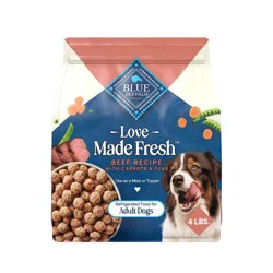 Blue Buffalo Love Made Fresh Beef Resealable Pouch Wet Dog Food - 4lbs