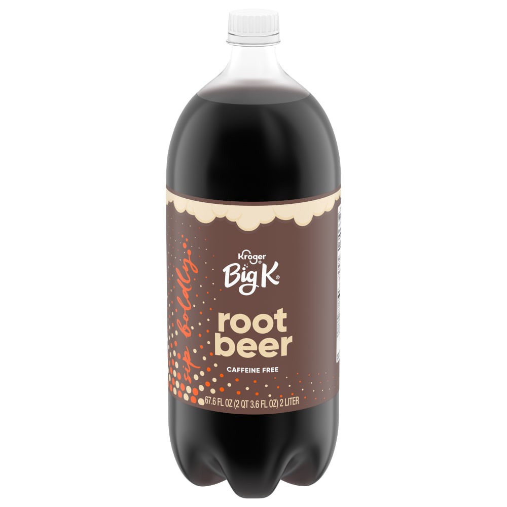 slide 1 of 4, Big K Root Beer Soda, 2 liter