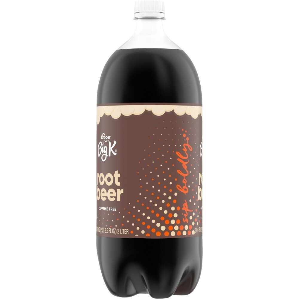 slide 4 of 4, Big K Root Beer Soda, 2 liter
