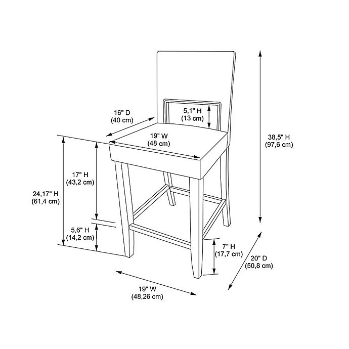 slide 2 of 11, Linon Home Henderson Counter Stool - Aegean Blue, 1 ct