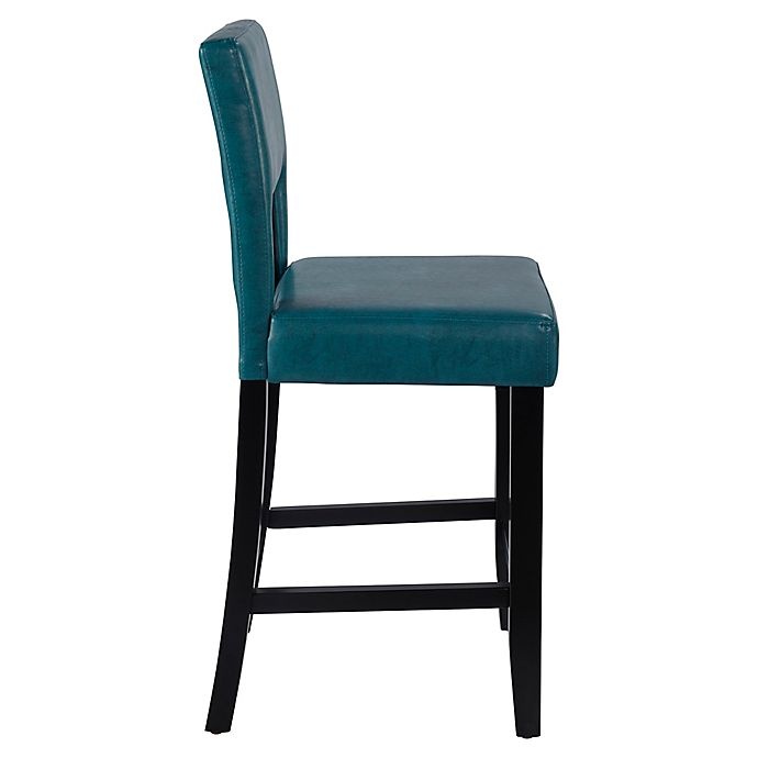 slide 6 of 11, Linon Home Henderson Counter Stool - Aegean Blue, 1 ct