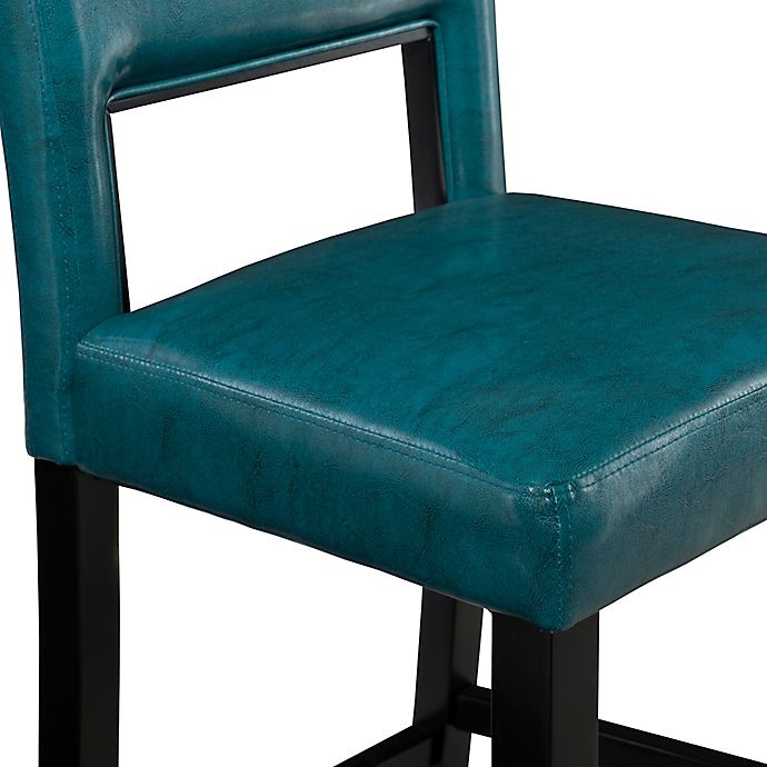 slide 7 of 11, Linon Home Henderson Counter Stool - Aegean Blue, 1 ct