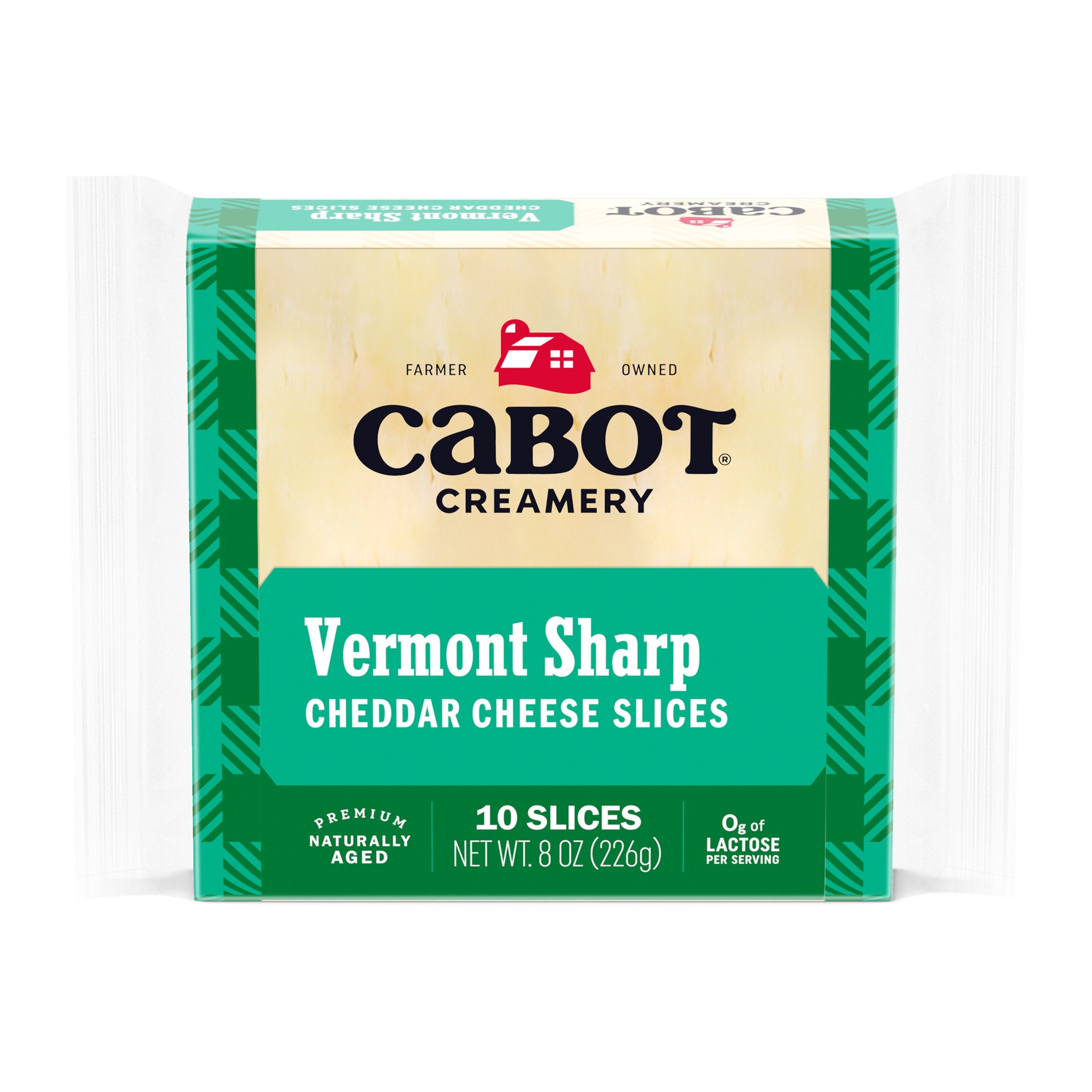 slide 1 of 7, Cabot Creamery Sliced Sharp Cheddar Cheese 8 oz, 8 oz