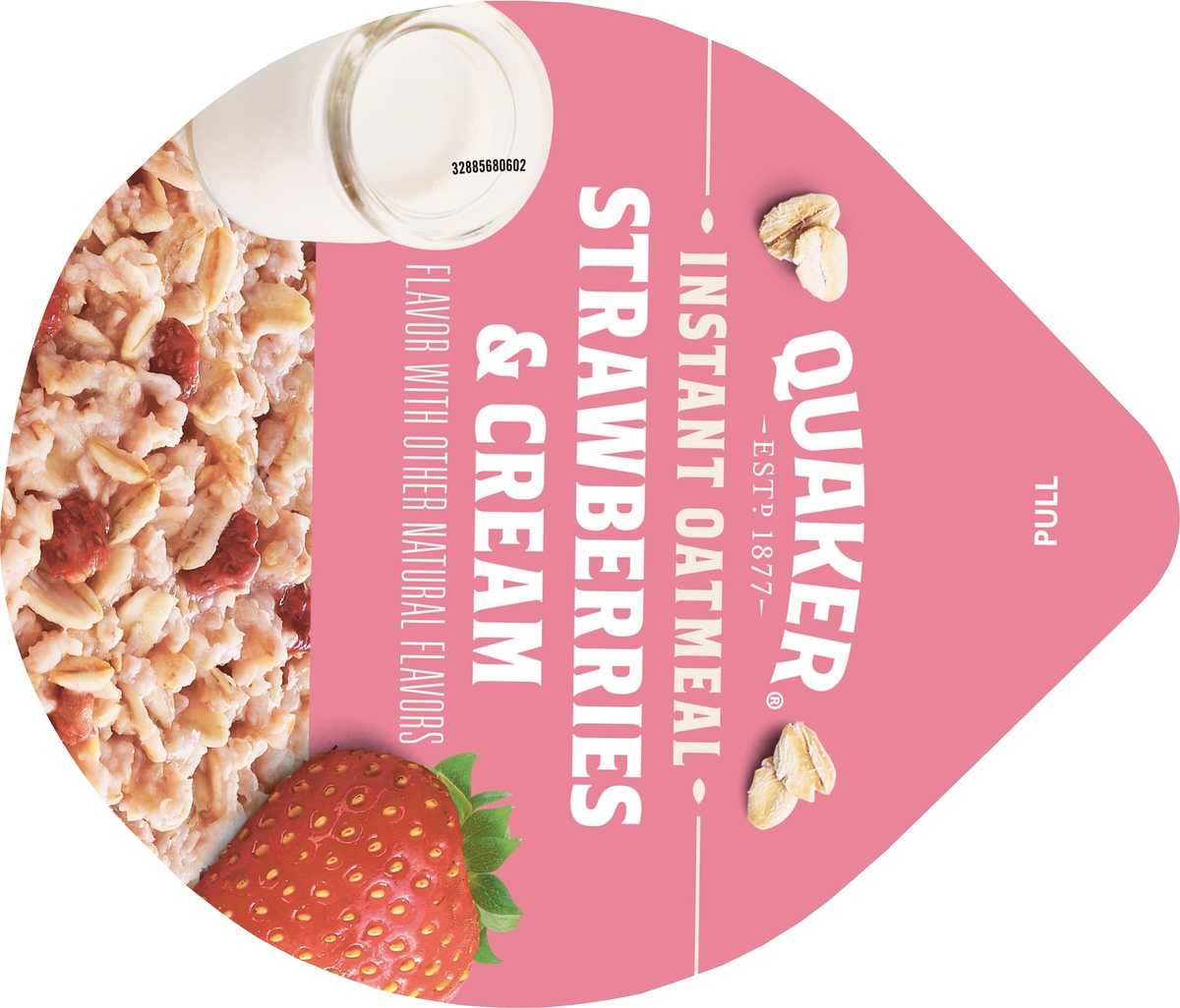 slide 4 of 6, Quaker Instant Oatmeal Strawberries & Cream Flavor, 1.51 oz