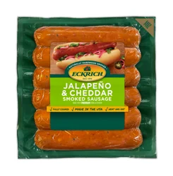 Eckrich Jalapeño & Cheddar Smoked Sausage Links, 14 oz
