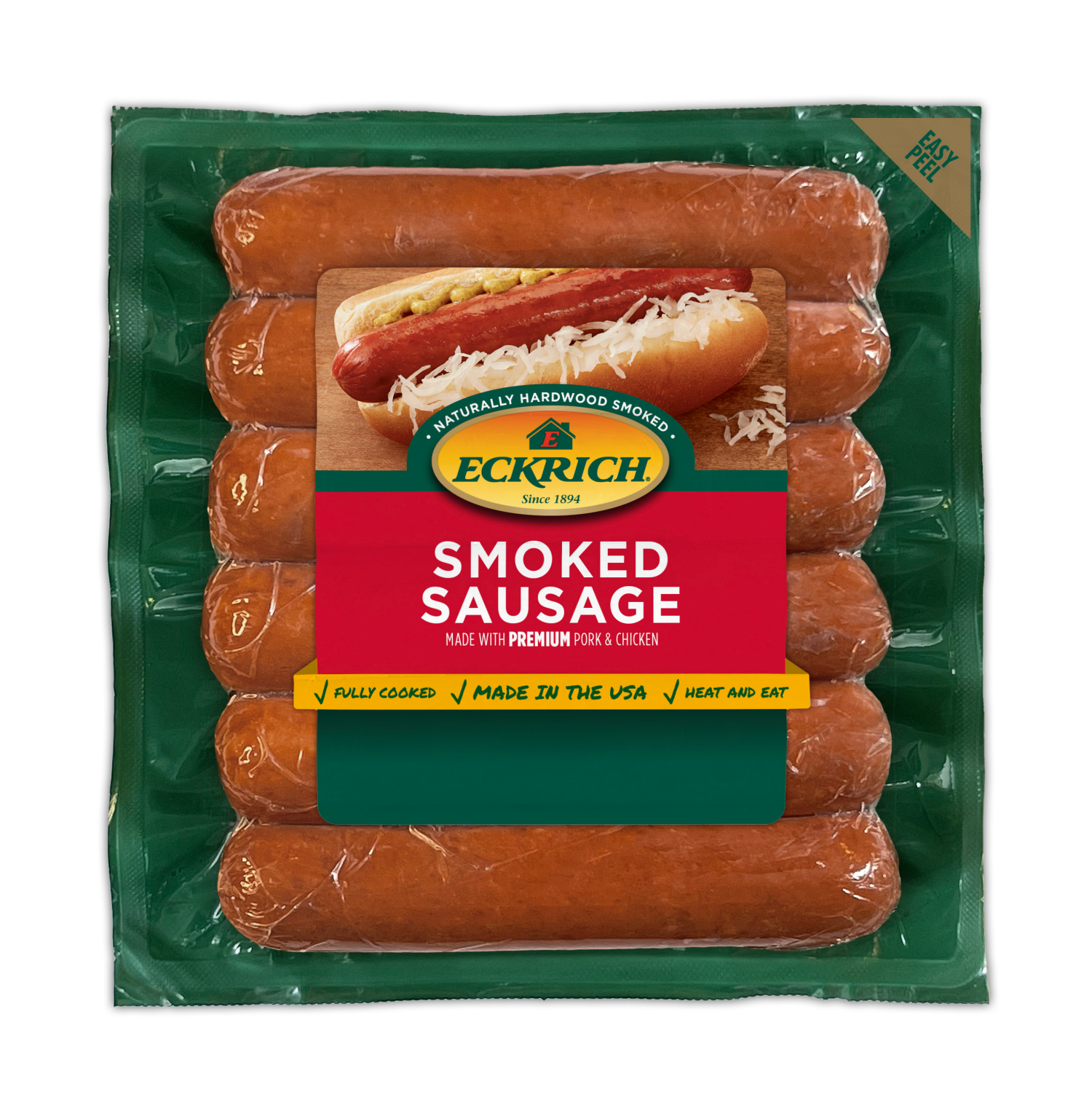 slide 1 of 3, Eckrich Smoked Sausage Links, 14 oz, 14 oz