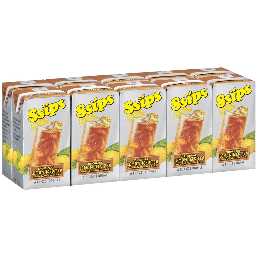 slide 3 of 3, Ssips Lemon Iced Tea - 10 ct; 6 fl oz, 10 ct; 6 fl oz