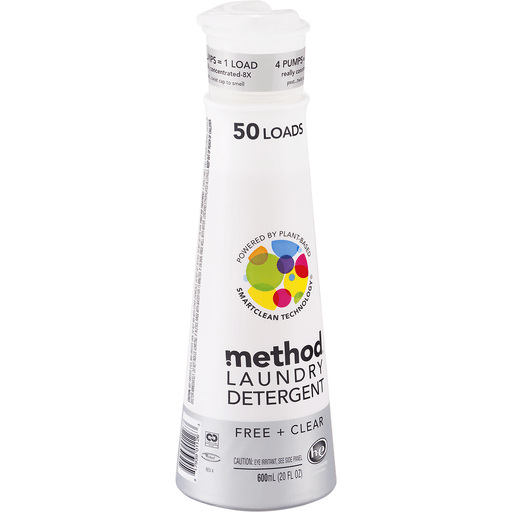 slide 2 of 9, method Free And Clear High Efficiency Laundry Detergent, 20 oz