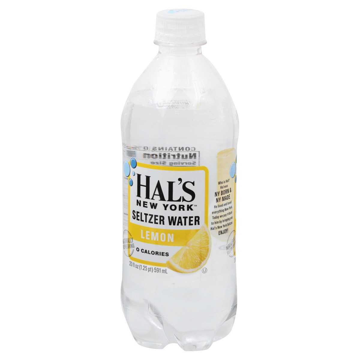 slide 9 of 10, Hal's New York Lemon Seltzer Water - 20 oz, 20 oz