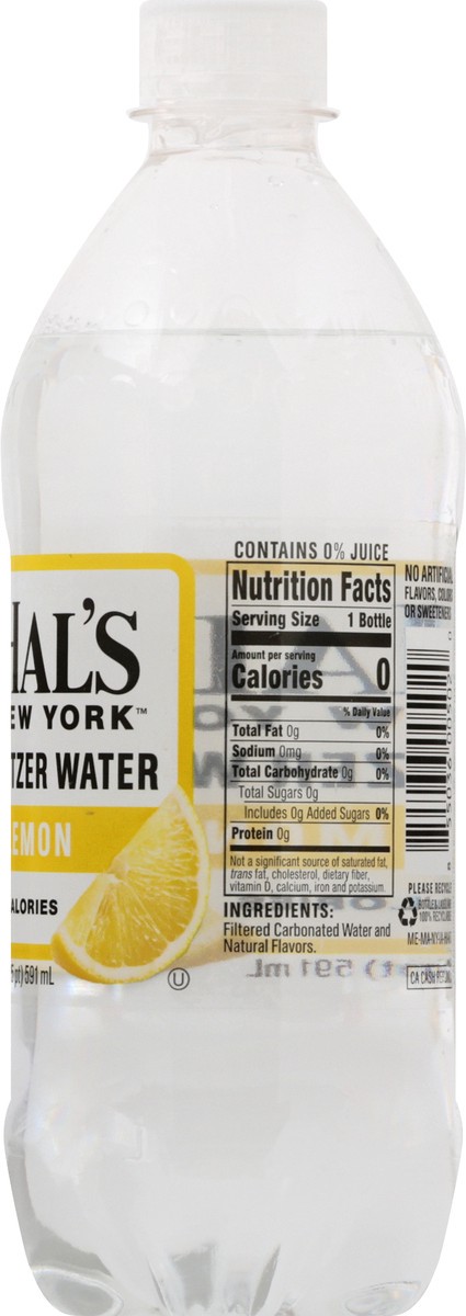 slide 10 of 10, Hal's New York Lemon Seltzer Water - 20 oz, 20 oz