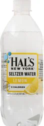Hal's New York Lemon Seltzer Water - 20 oz