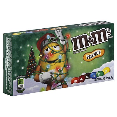 slide 1 of 1, M&M's Peanut Chocolate Candies, Gift Box, 3.4 oz