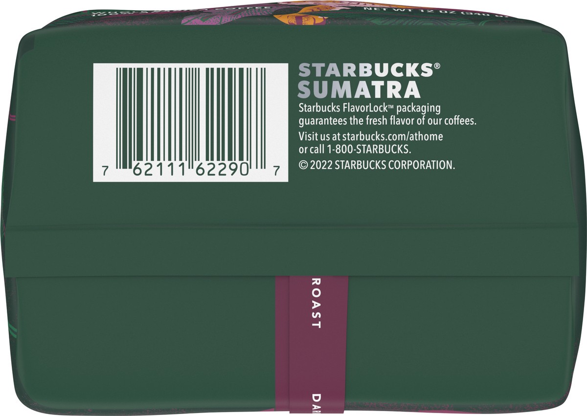 slide 2 of 9, Starbucks Whole Bean Coffee, Dark Roast Coffee, Sumatra, 100% Arabica, 1 bag (12 oz), 12 oz