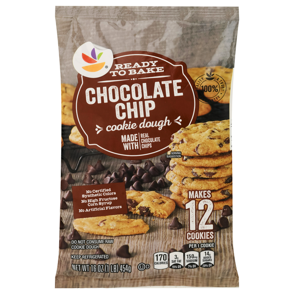 slide 1 of 1, Giant Ready to Bake Chocolate Chip Cookie Dough, 16 oz