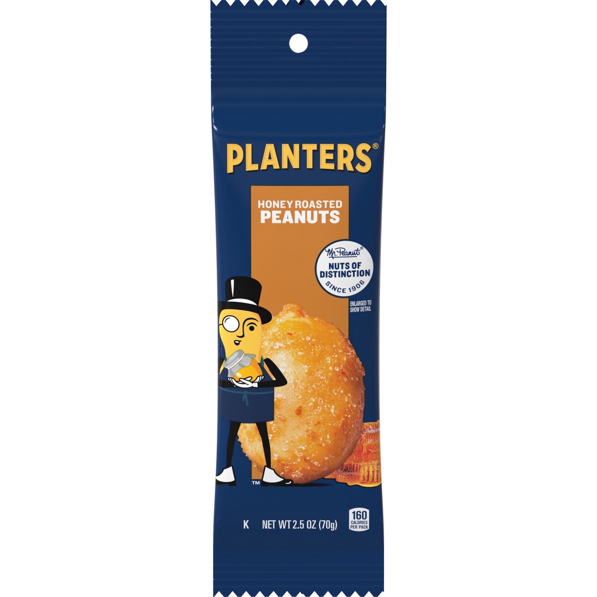 slide 1 of 8, Planters Honey Roasted Peanuts, 2.5 oz