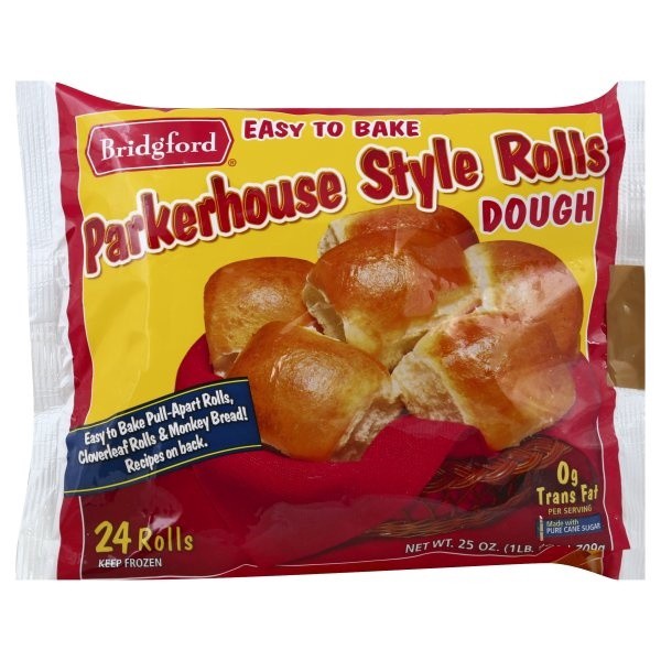 slide 1 of 1, Bridgford Parkerhouse Style Rolls, 25 oz