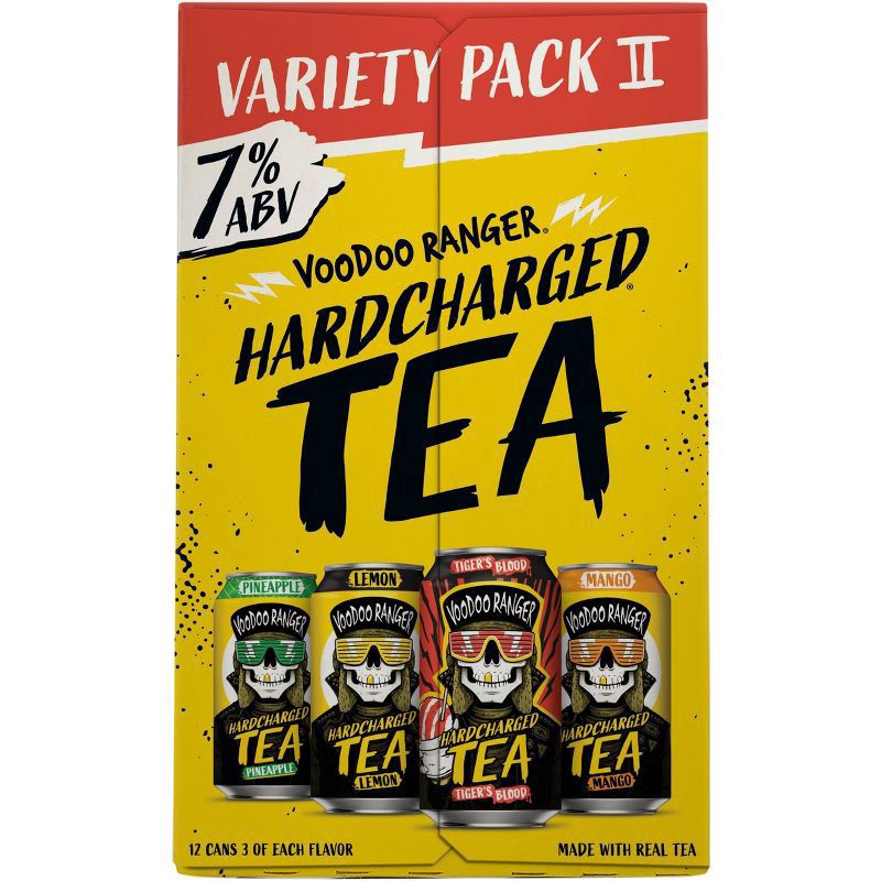slide 2 of 3, Voodoo Ranger Hardcharged Tea Var, 12 ct; 12 oz