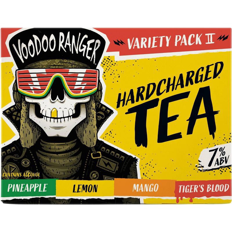slide 1 of 3, Voodoo Ranger Hardcharged Tea Var, 12 ct; 12 oz