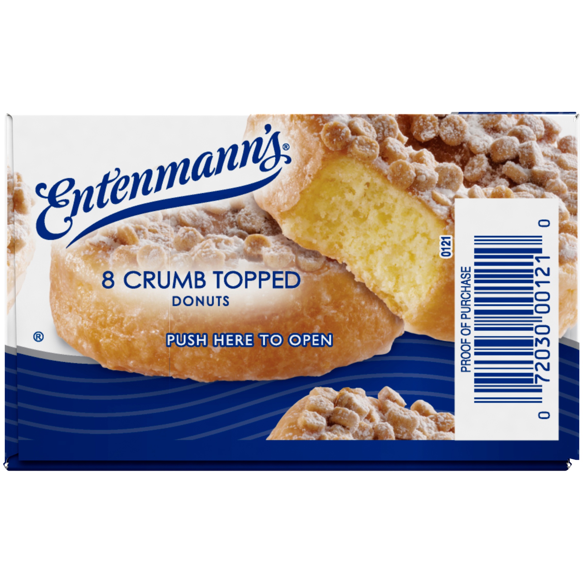 slide 3 of 9, Entenmann's Crumb Topped Donuts, 8 ct