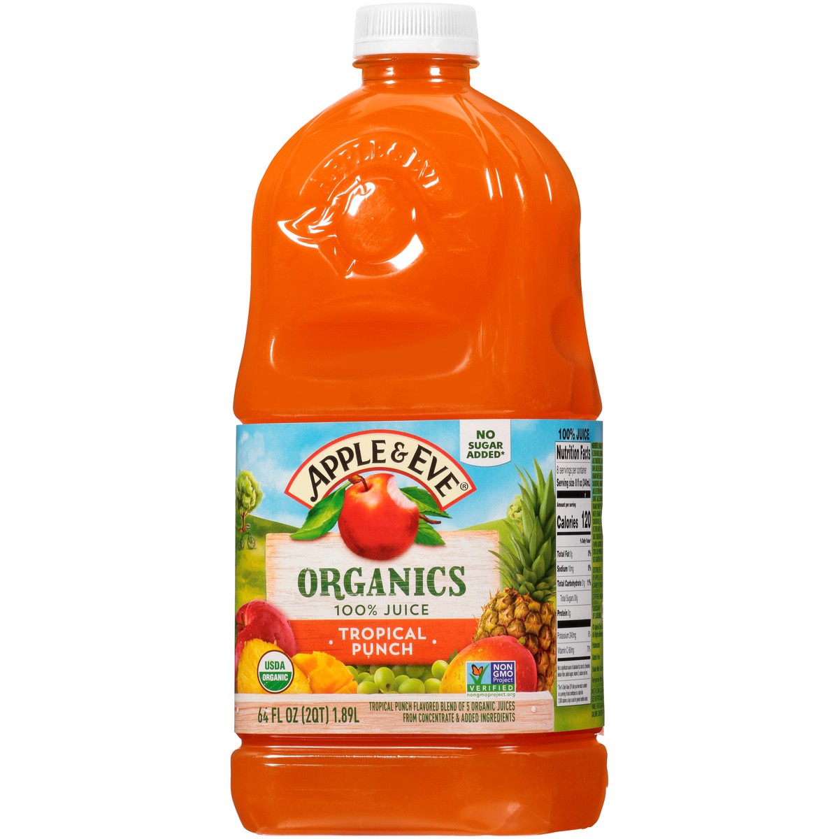 slide 3 of 9, Apple & Eve 100% Juice, Tropical Punch - 64 fl oz, 64 fl oz