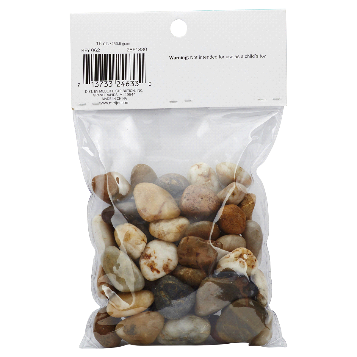 slide 2 of 2, Meijer Aquarium Accents, Natural River Pebbles, 16 oz