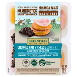 Greenfield Natural Meat Co. Natural Ham & Cheese Lunch Kit 2.9 oz