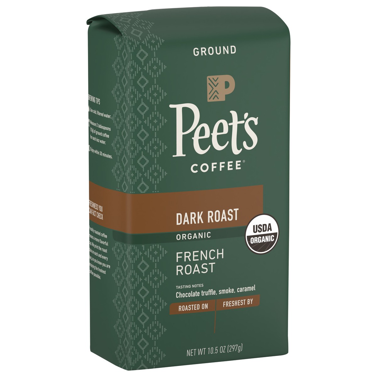 slide 2 of 9, Peet's Coffee Organic French Roast Dark Roast Ground Coffee - 10.5oz, 