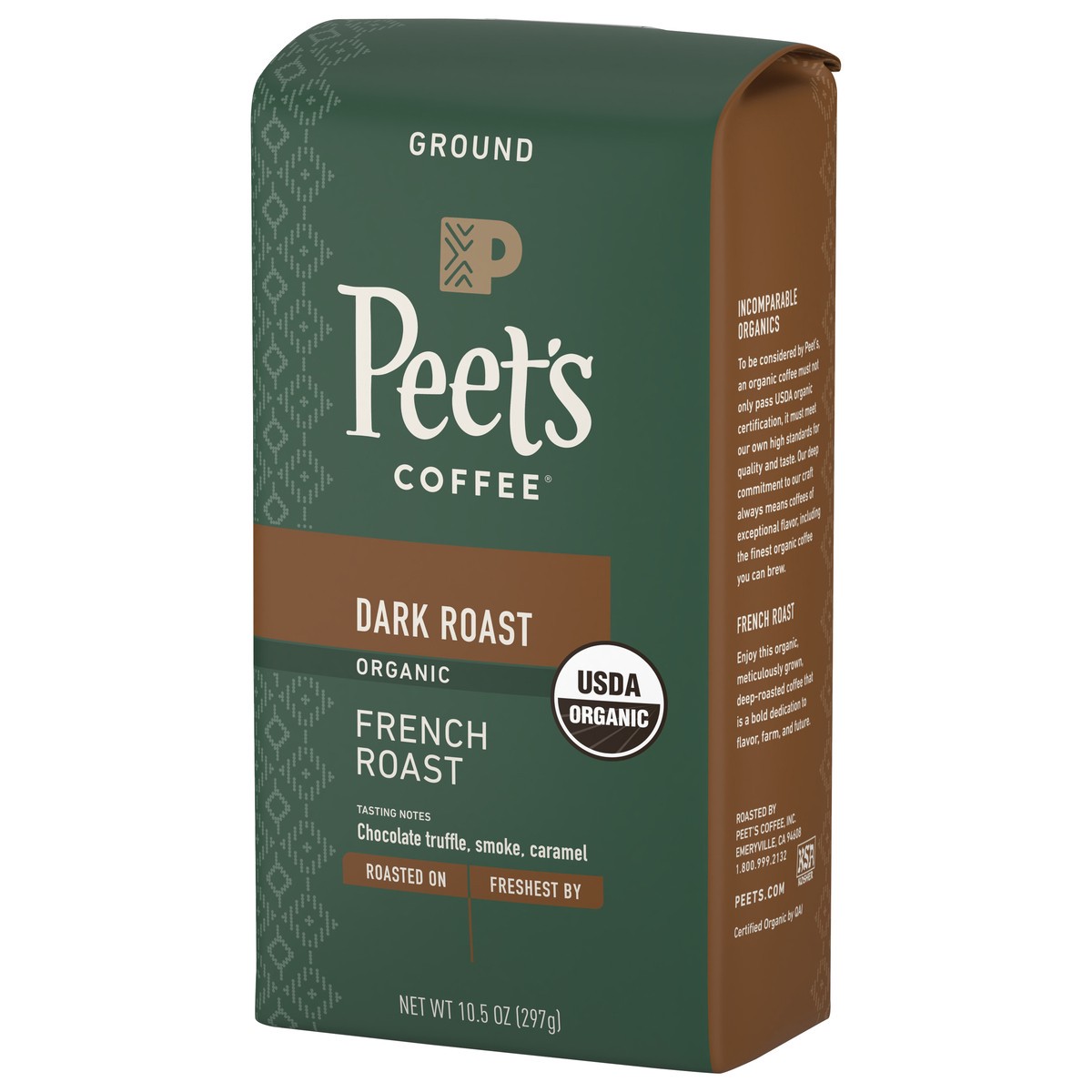 slide 3 of 9, Peet's Coffee Organic French Roast Dark Roast Ground Coffee - 10.5oz, 