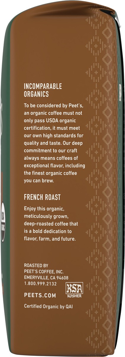 slide 8 of 9, Peet's Coffee Organic French Roast Dark Roast Ground Coffee - 10.5oz, 