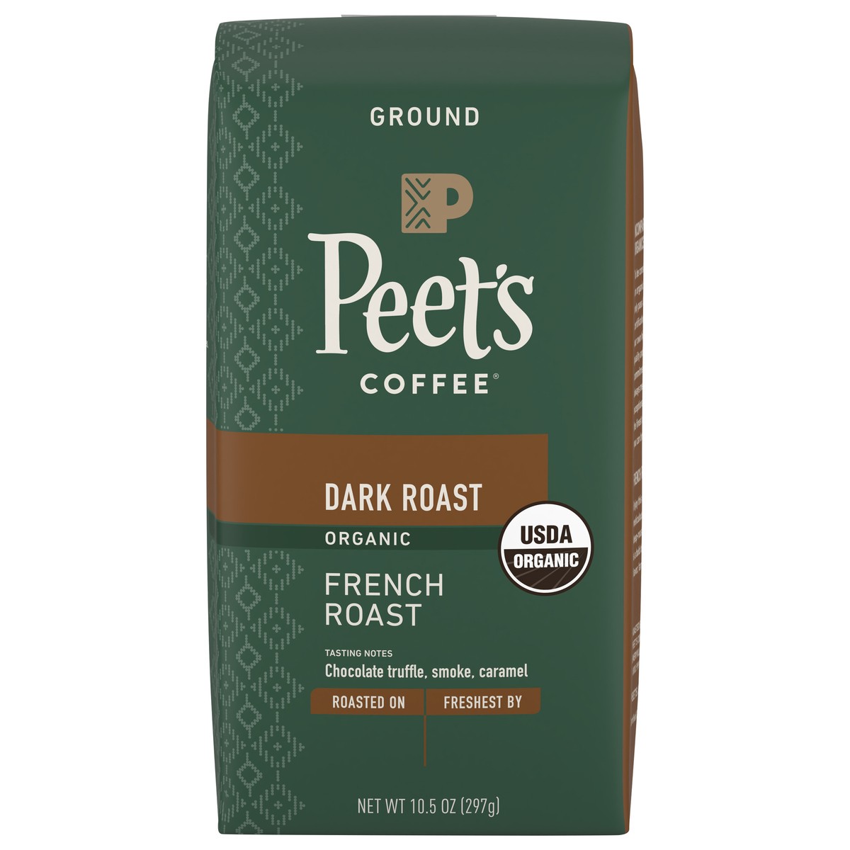 slide 1 of 9, Peet's Coffee Organic French Roast Dark Roast Ground Coffee - 10.5oz, 