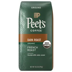 Peet's Coffee, French Roast Organic Dark Roast Ground Coffee - 10.5 oz Bag