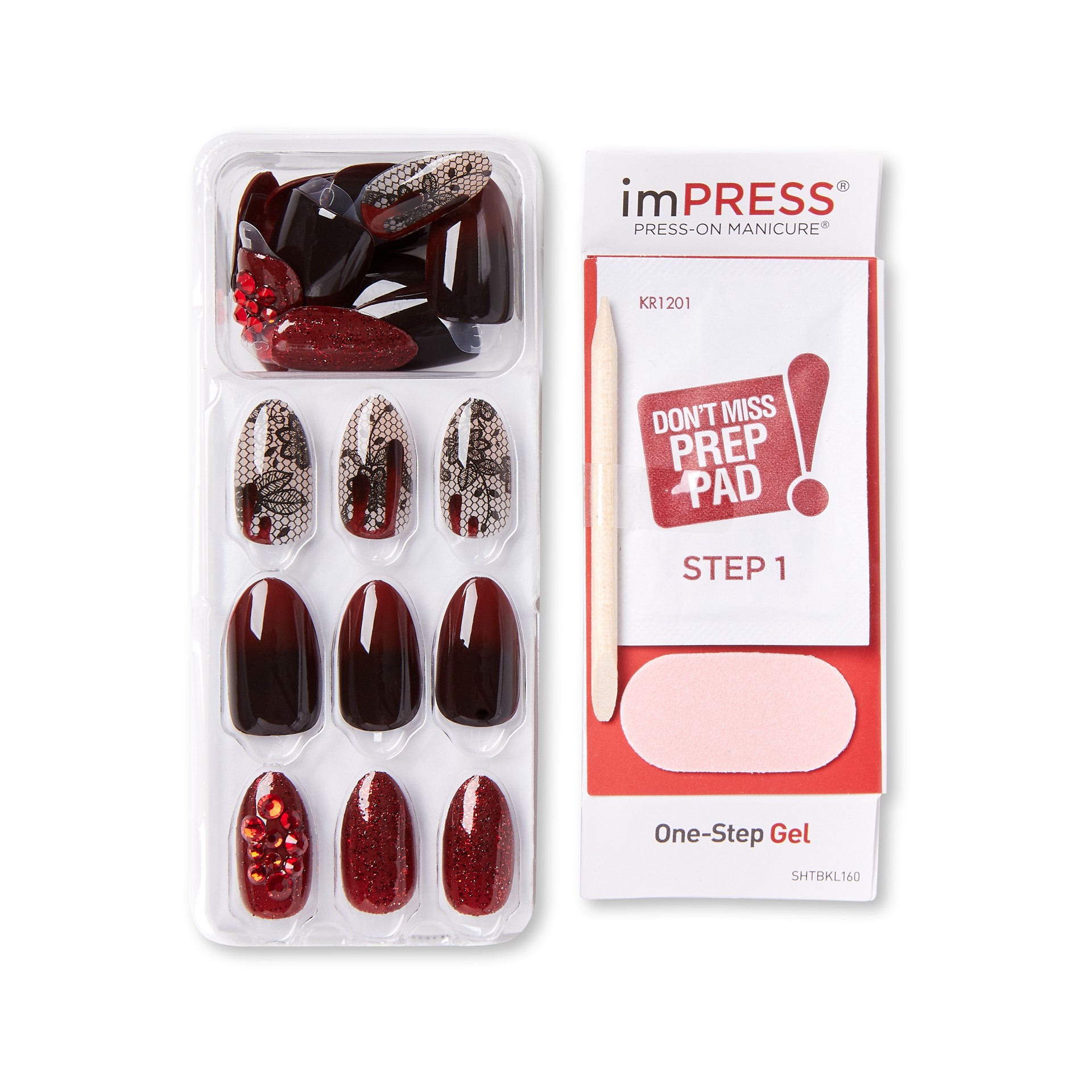 slide 3 of 3, imPRESS Press-on Nails Kit - Halloween Designs in Run Away, 1 ct