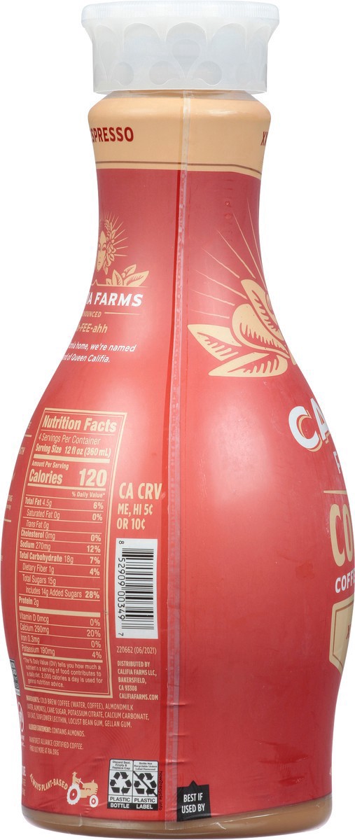 slide 6 of 14, Califia Farms Cold Brew with Almond Milk XX Espresso Coffee 48 fl oz, 48 fl oz