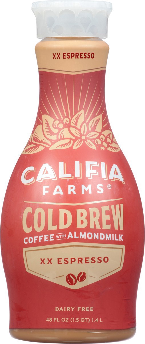 slide 11 of 14, Califia Farms Cold Brew with Almond Milk XX Espresso Coffee 48 fl oz, 48 fl oz