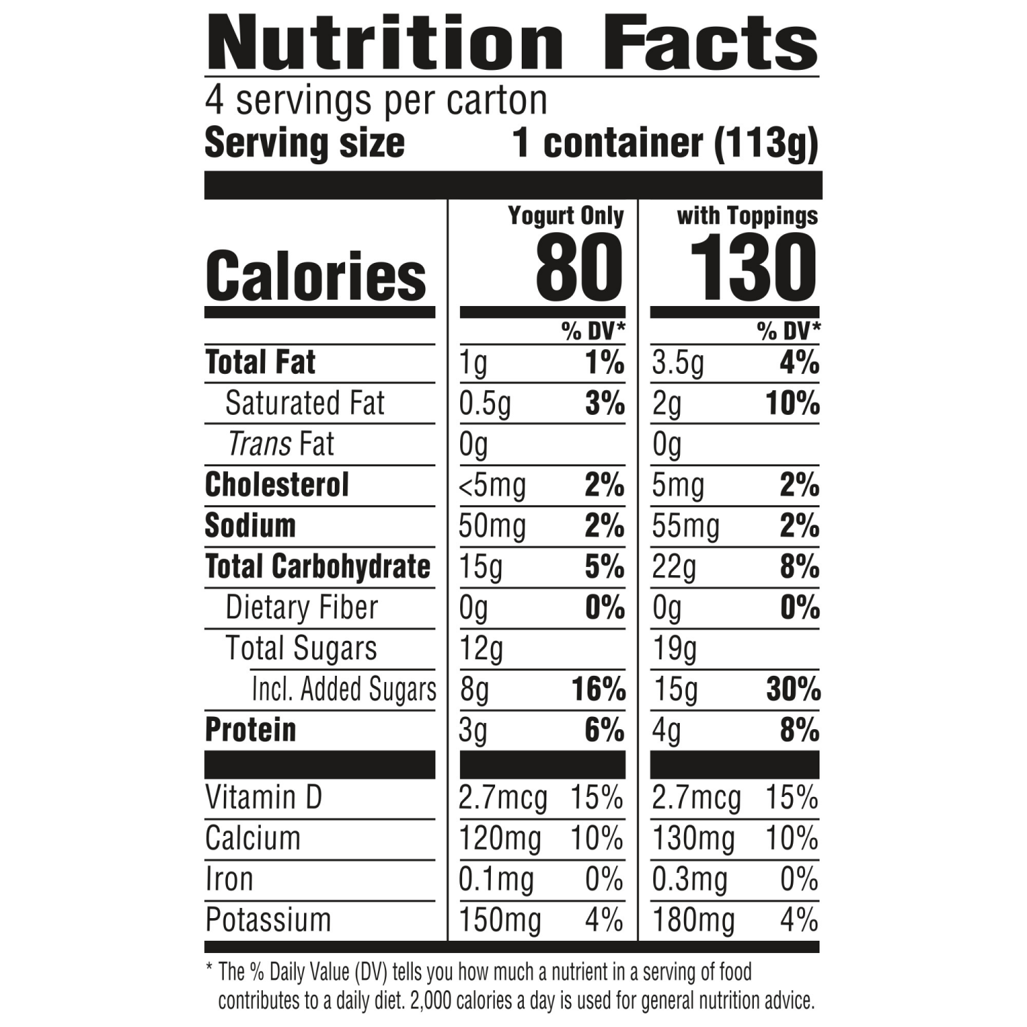 slide 6 of 8, YoCrunch Vanilla Low Fat Yogurt with Mini M&Ms(R), 4 Ct, 4 OZ Yogurt Cups, 4 ct